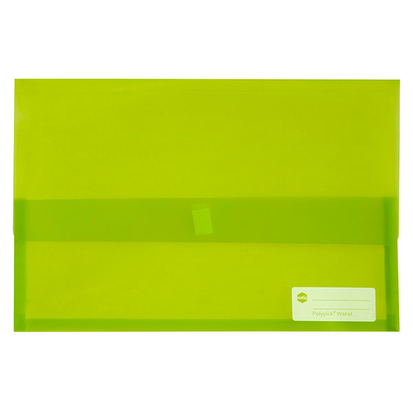 Marbig Wallet F/C Polypick Translucent Lime