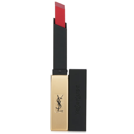 Yves Saint Laurent matte lipstick in #23 My, featuring a slim design for precision and a rich, long-wearing formula.