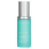 Clarins Pore Control Serum in a 30ml bottle, designed to minimize pores and enhance radiance with natural ingredients.