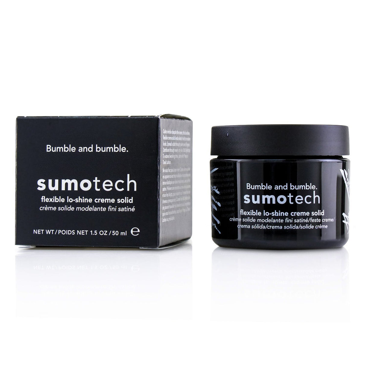 Bumble and Bumble Bb. Sumotech: versatile lo-shine crème for medium hold, pliability, and natural finish; cruelty-free formula.