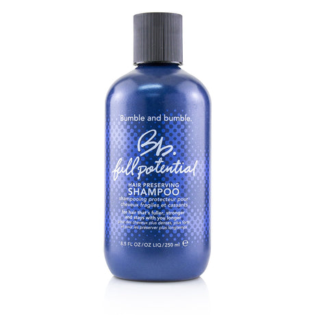 Bumble and Bumble Full Potential Shampoo for fine, thinning hair; promotes strength, elasticity, and a healthy scalp.