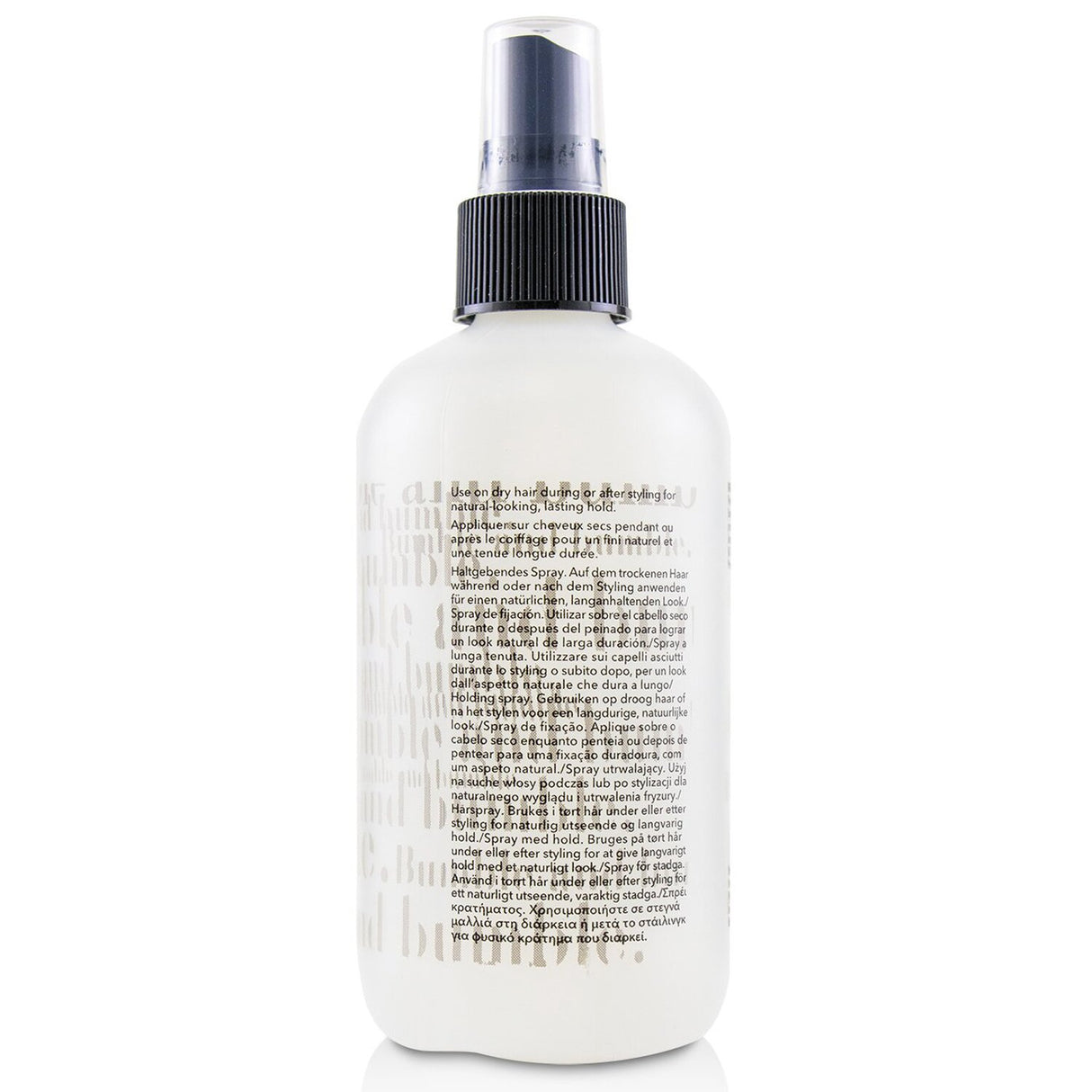 Bumble and Bumble Bb. Holding Spray in a 250ml bottle for flexible, firm hold on all hair types, perfect for lasting styles.