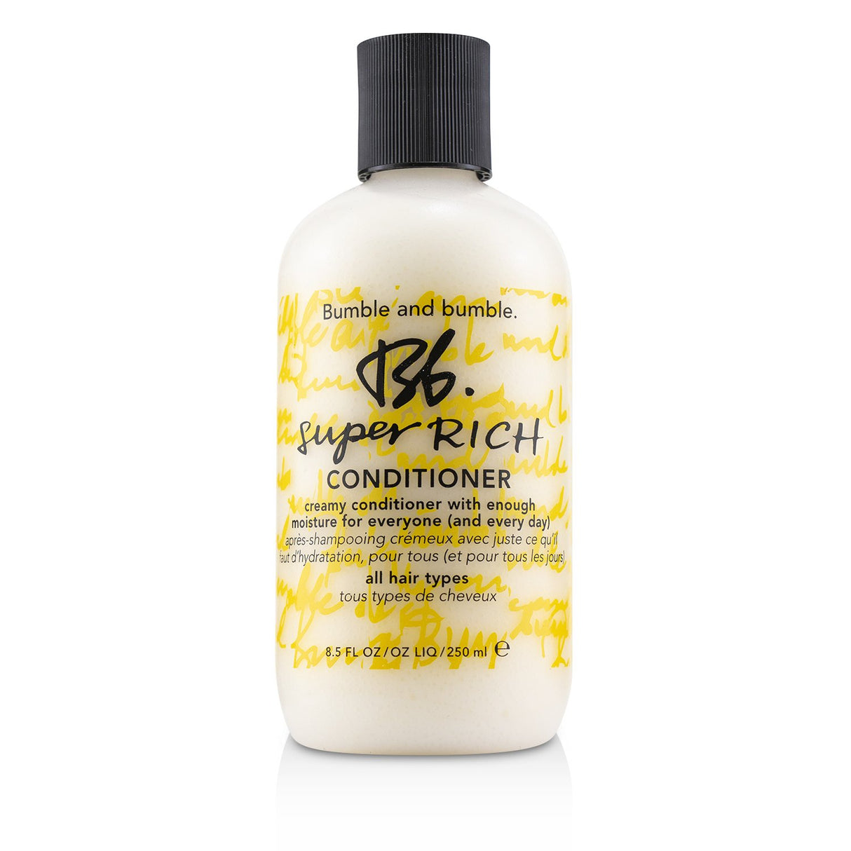 Bumble and Bumble Super Rich Conditioner, 250ml, hydrates, detangles, and enhances shine for all hair types.