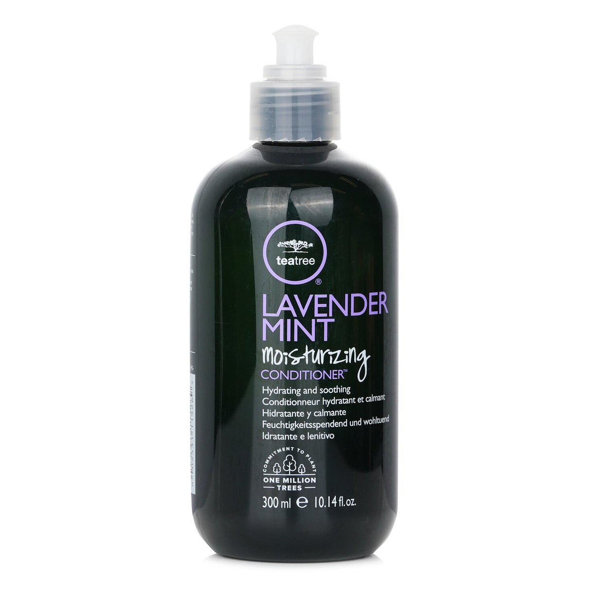 Hydrating conditioner infused with lavender, mint, and tea tree for soft, manageable hair and a soothing scent.