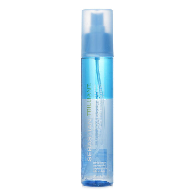 Sebastian Trilliant spray in a 150ml bottle, providing thermal protection and diamond-like shine for healthier, fuller hair.