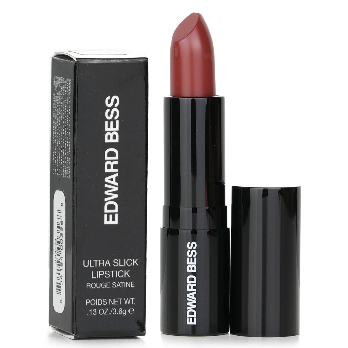 Creamy Edward Bess Ultra Slick Lipstick in #Deep Lust, providing luminous color and intense moisture for a flawless pout.