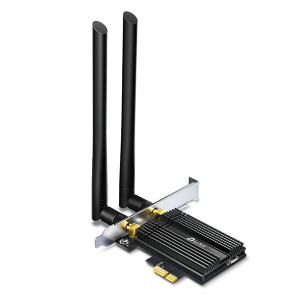 TP-Link Archer TX50E WiFi 6 PCIe Adapter with Bluetooth 5.0, offers high speeds, long range, and advanced security for gamers.