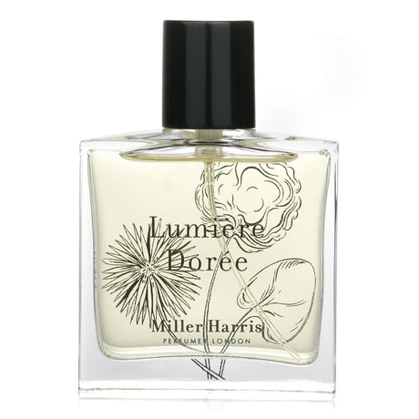 Miller Harris Lumiere Doree Eau De Parfum Spray 50ml, a floral fragrance with vibrant notes, perfect for women seeking elegance.