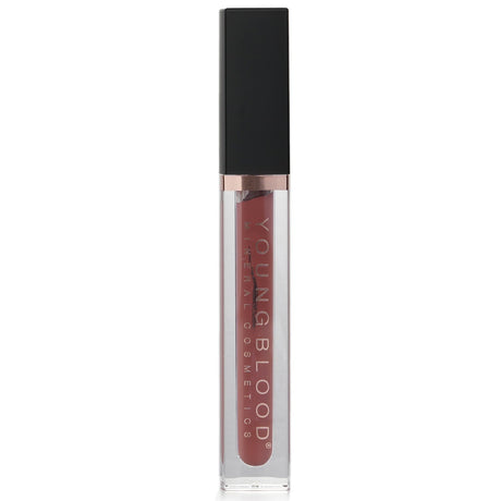 Youngblood Hydrating Liquid Lip Creme in #Chic (Matte), vegan formula for comfortable, long-lasting, hydrated lips.