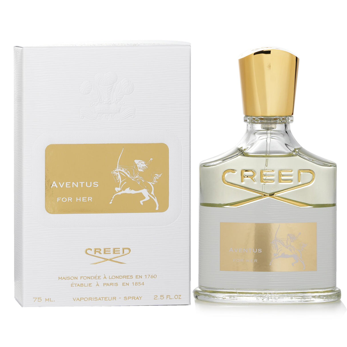 Creed Aventus For Her Eau De Parfum 75ml, a luxurious fruity-woody scent for modern women, perfect for any occasion.