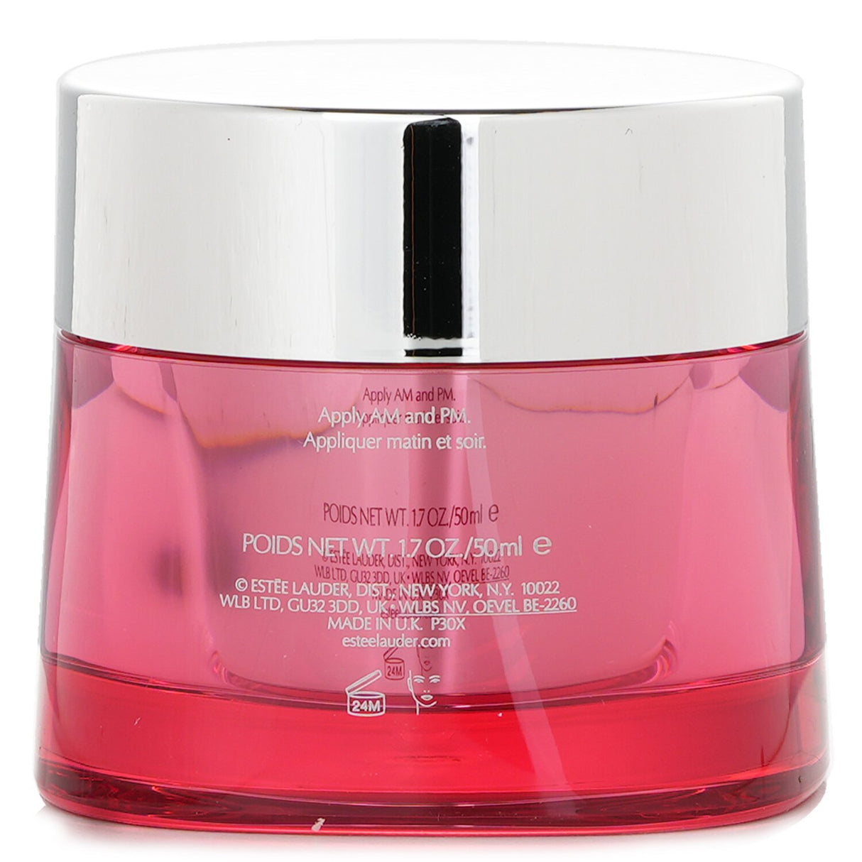 Estee Lauder Nutritious Super-Pomegranate Moisture Creme in a 50ml jar, nourishing cream for radiant, hydrated skin.