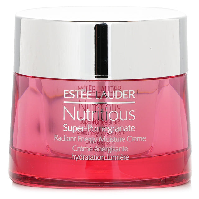 Luxurious Estee Lauder moisturizer with pomegranate, energizing and hydrating for dewy, radiant skin, 50ml size.
