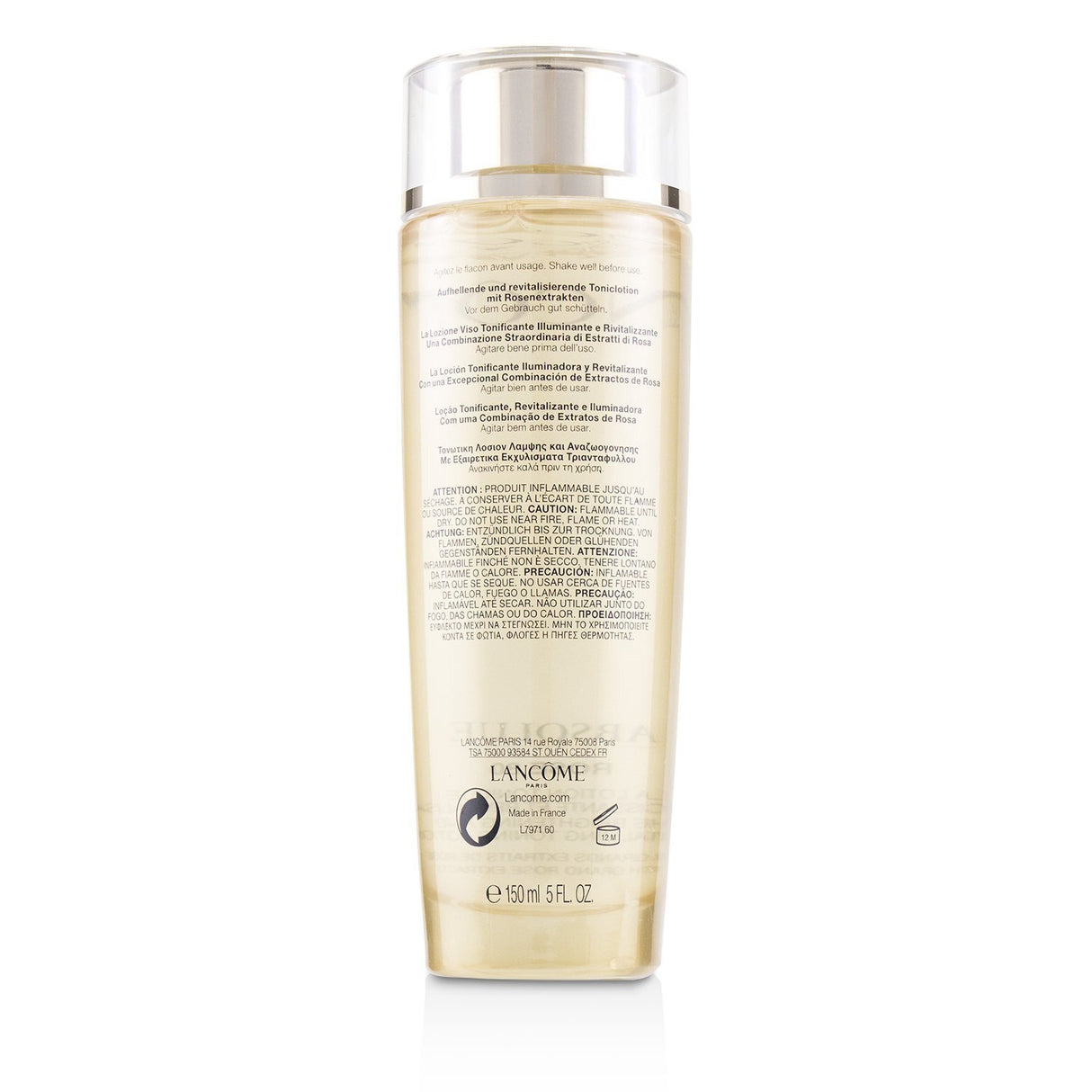 Lancôme Absolue Rose 80 toner, 150ml, brightens and revitalizes skin with rose actives for a youthful, radiant complexion.