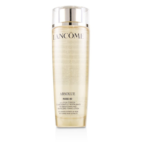 Lancôme Absolue Rose 80 is a brightening toning lotion infused with rose actives for radiant, revitalized skin.