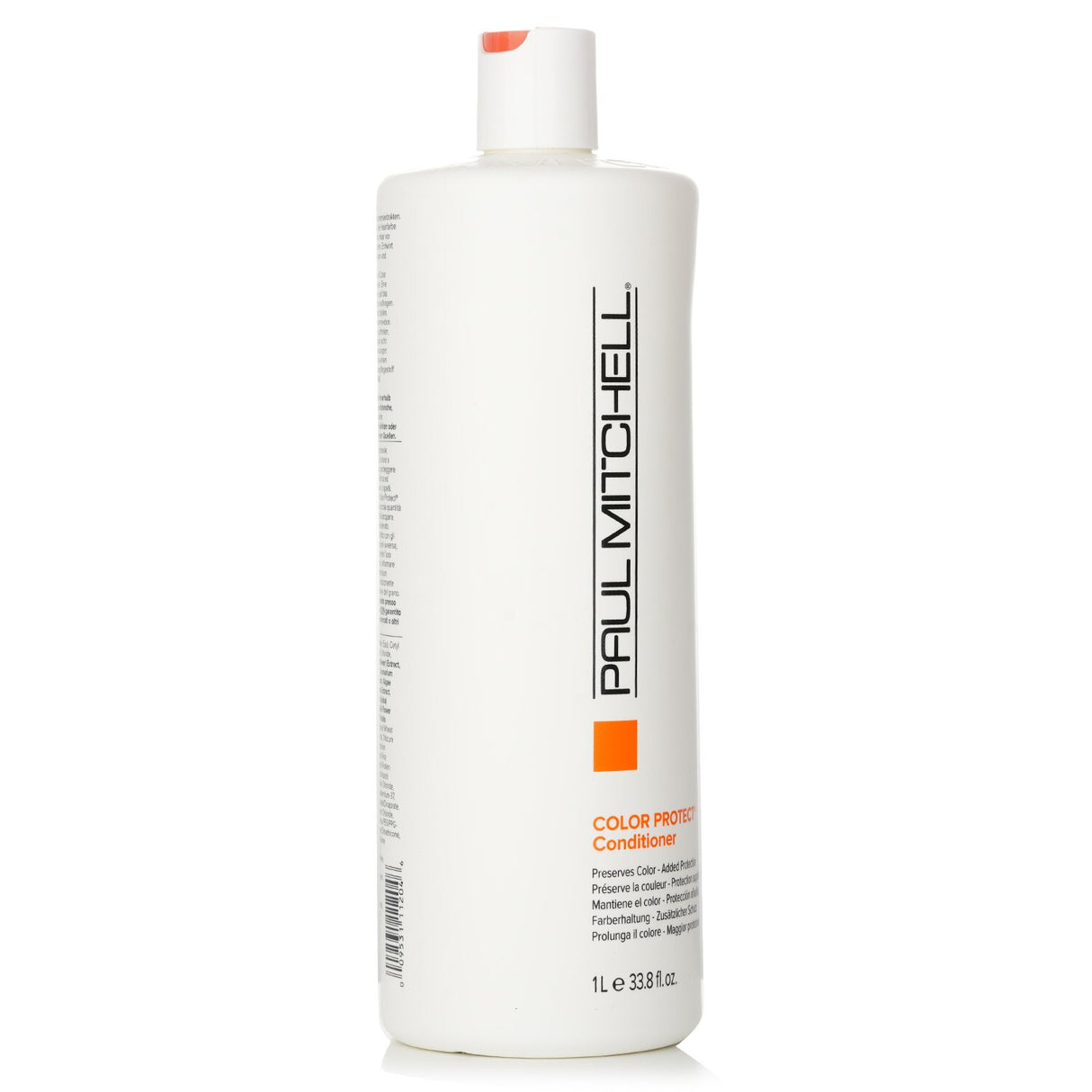 Paul Mitchell Color Protect Conditioner: vegan formula with Sunflower extract, preserves color, adds shine, and deeply moisturizes.