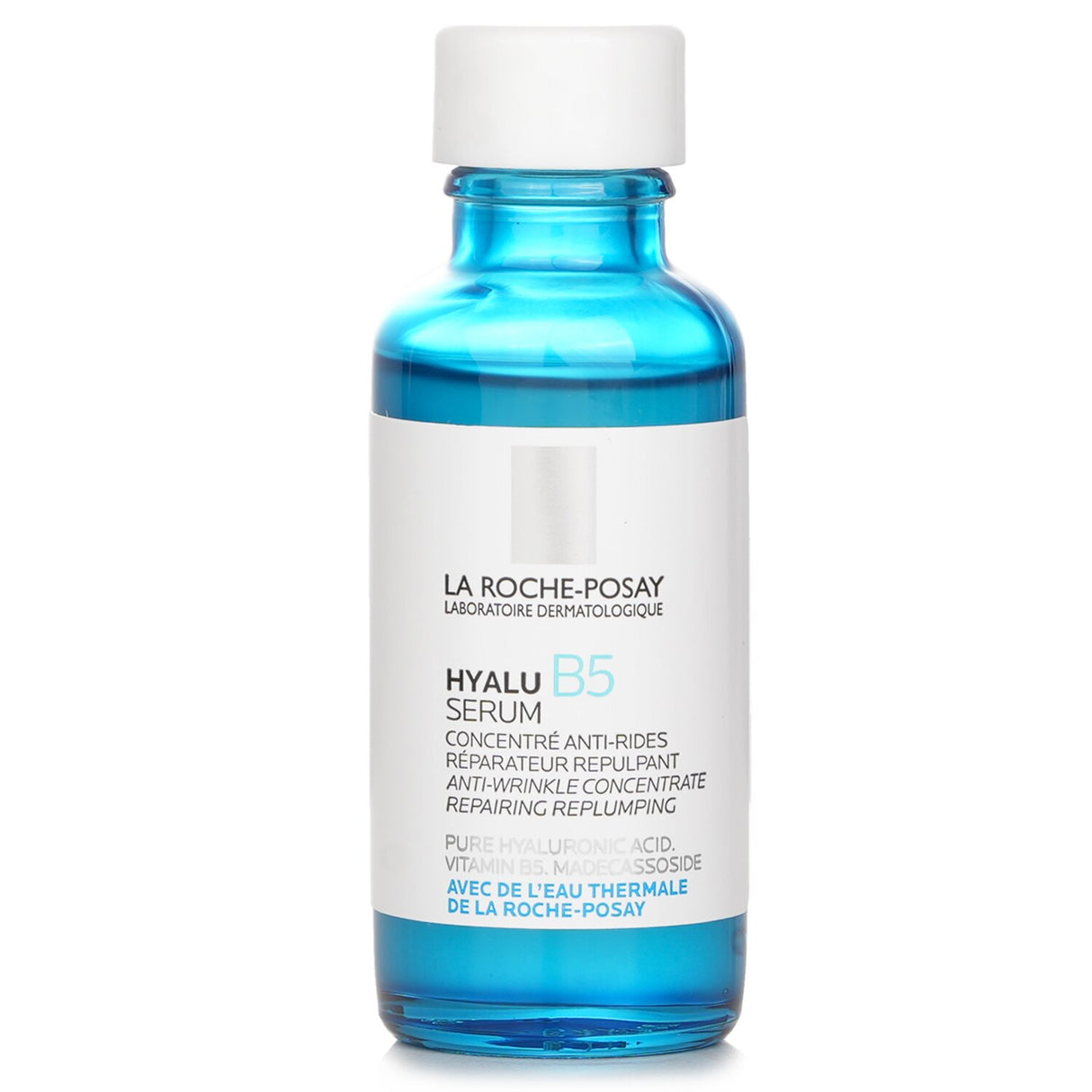 La Roche Posay Hyalu B5 Serum in a sleek 30ml bottle, ideal for hydrating and rejuvenating sensitive skin.