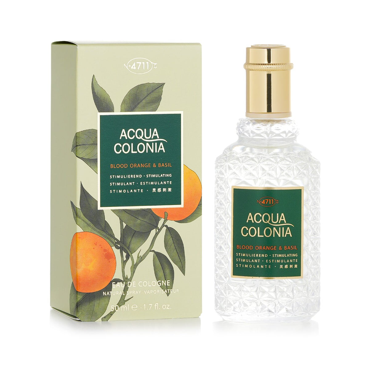 4711 - Acqua Colonia Blood Orange & Basil Eau De Cologne Spray  - 50ml/1.7oz