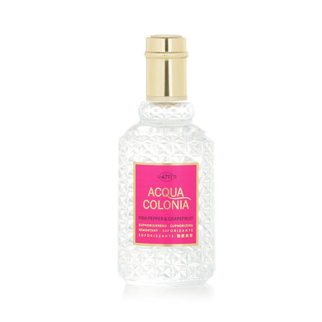 4711 Acqua Colonia Pink Pepper & Grapefruit Eau de Cologne in a 50ml spray, featuring spicy and citrus notes for refreshing wear.