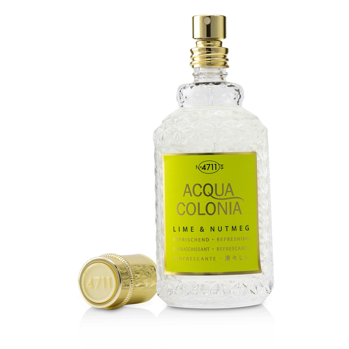 Refreshing 4711 Acqua Colonia Lime & Nutmeg Eau De Cologne Spray for men and women, featuring zesty lime and warm nutmeg notes.