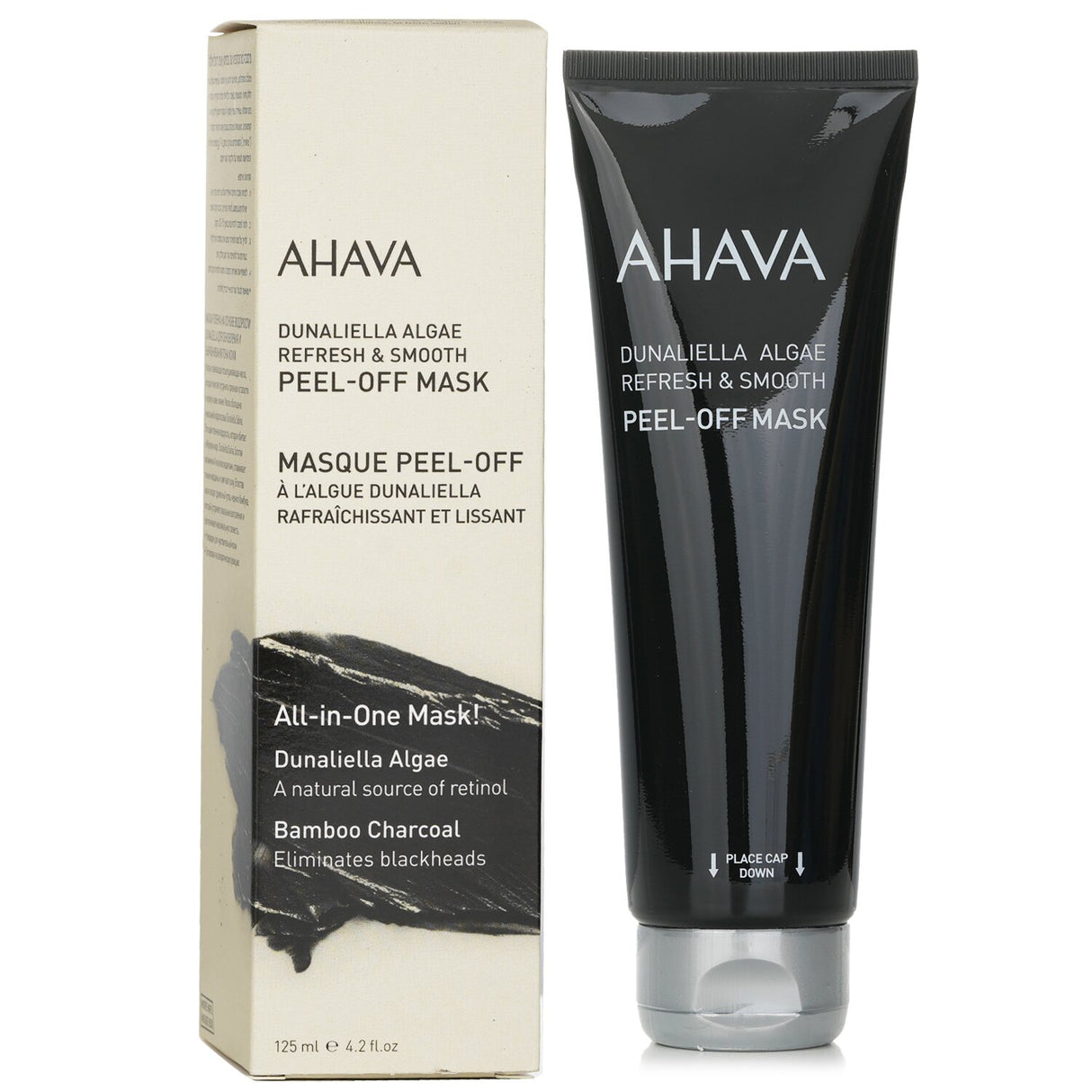 Ahava Dunaliella Algae Peel-Off Mask: revitalizes skin, reduces fine lines, and eliminates impurities for a refreshed complexion.