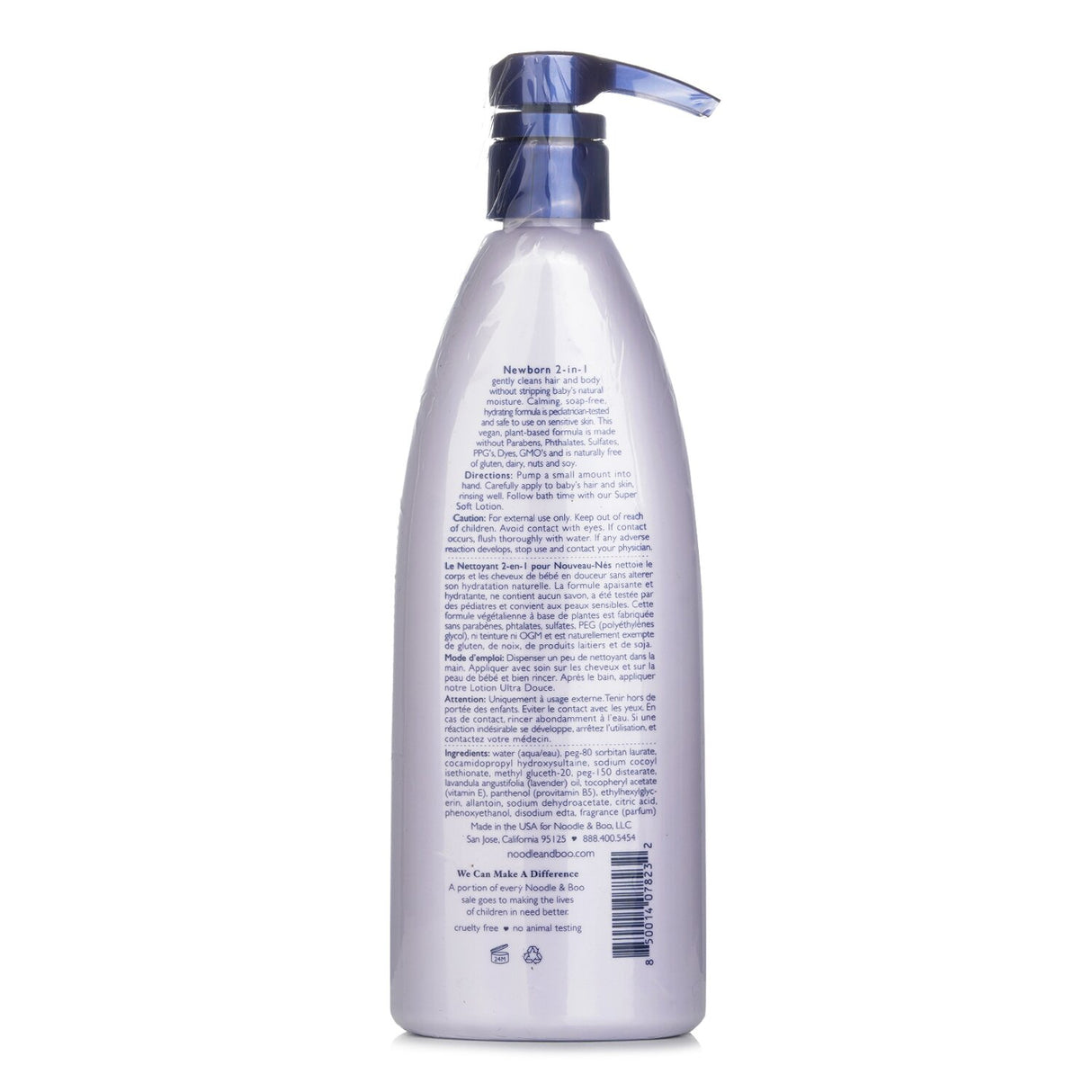 Noodle & Boo - Newborn 2-in-1 Hair & Body Wash - Lavender  - 473ml/16oz