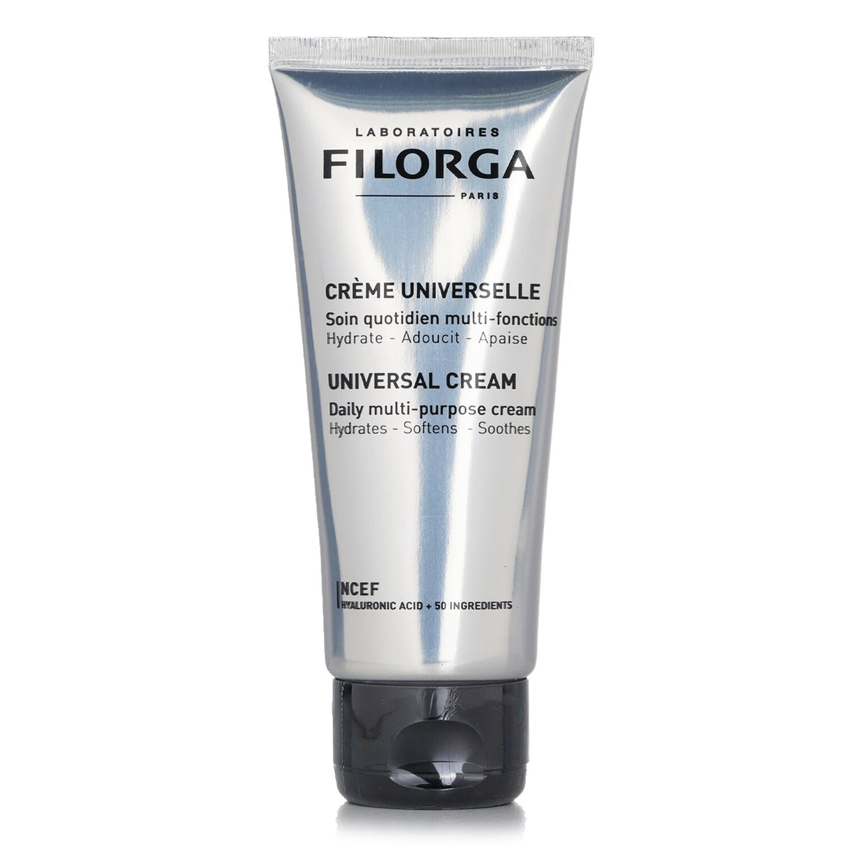 Filorga Universal Cream in a 100ml tube, a daily multi-purpose treatment for deep hydration and skin rejuvenation for face and body.