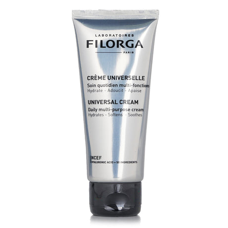 Filorga Universal Cream in a 100ml tube, a daily multi-purpose treatment for deep hydration and skin rejuvenation for face and body.
