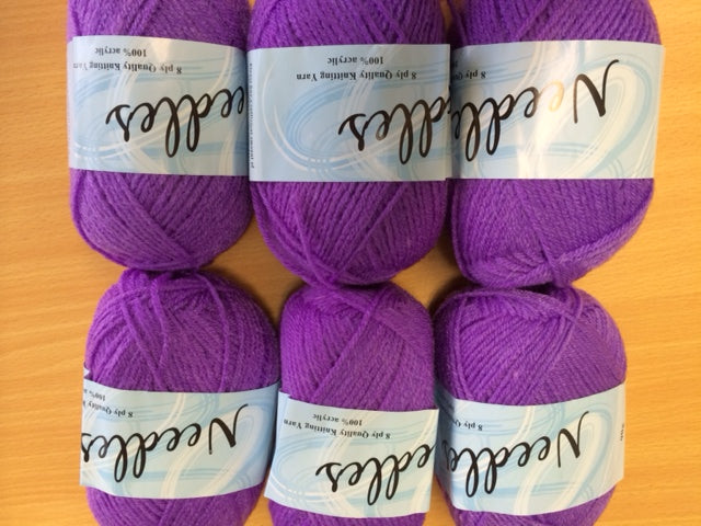 Acrylic Knitting Yarn (8 Ply) Colour 232 x 6 units