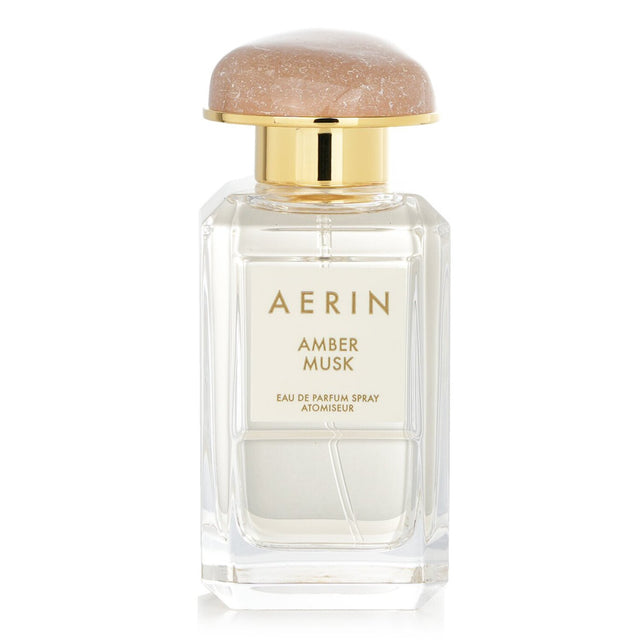 Luxurious Aerin Amber Musk Eau De Parfum Spray, featuring warm floral notes, ideal for fall and winter wear.