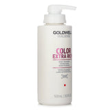 Goldwell Dual Senses Color Extra Rich 60SEC Treatment for coarse color-treated hair, offering quick regeneration and vibrant luminosity.