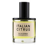 D.S. & Durga Italian Citrus Eau De Parfum Spray in 50ml, featuring vibrant citrus notes for a refined, uplifting fragrance experience.