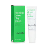 This Works Evening Detox Clay Mask: 50ml mask with Kaolin clay for deep cleansing, detoxifying, and radiant skin in 10 minutes.