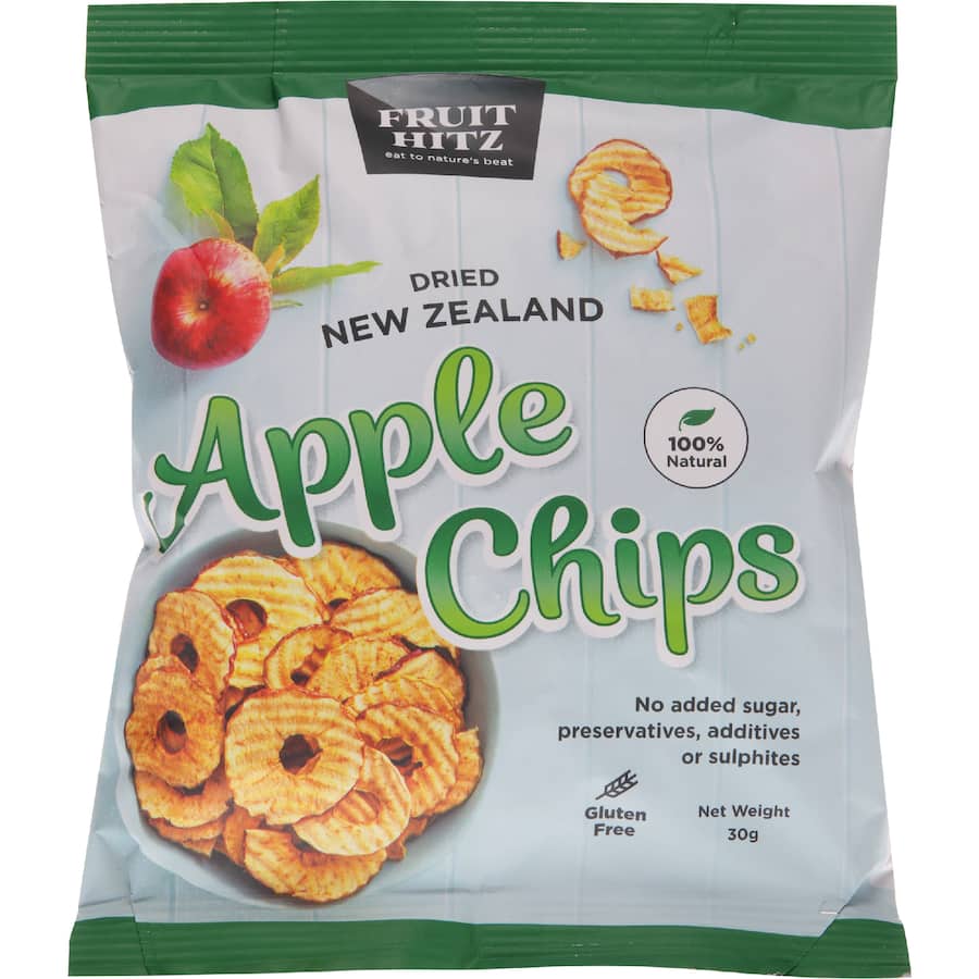 Fruit Hitz New Zealand Apple Chips Dried - 30g