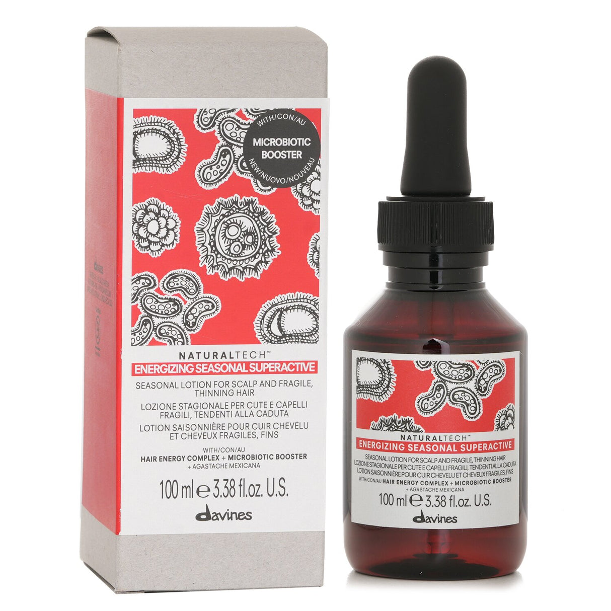 Davines Natural Tech Energizing Seasonal Superactive Seasonal Lotion (For Scalp