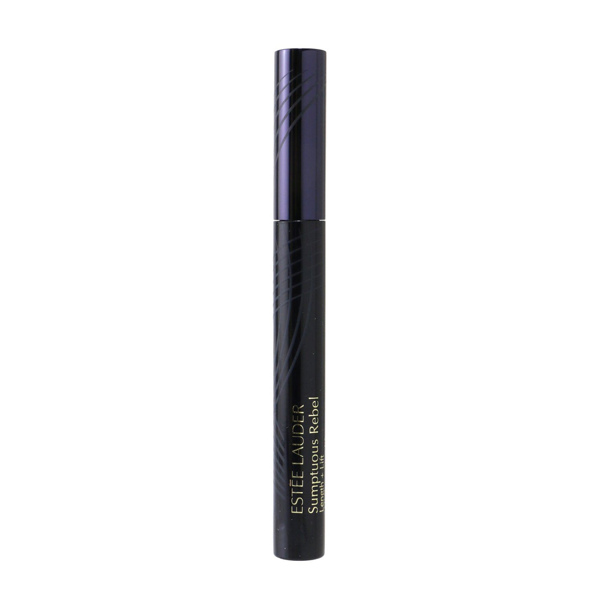 Estee Lauder Sumptuous Rebel Length + Lift Mascara in #01 Black, featuring a sleek brush for defined, lifted lashes.