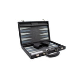 LPG Classics Leather Backgammon Set - Black Classic Game
