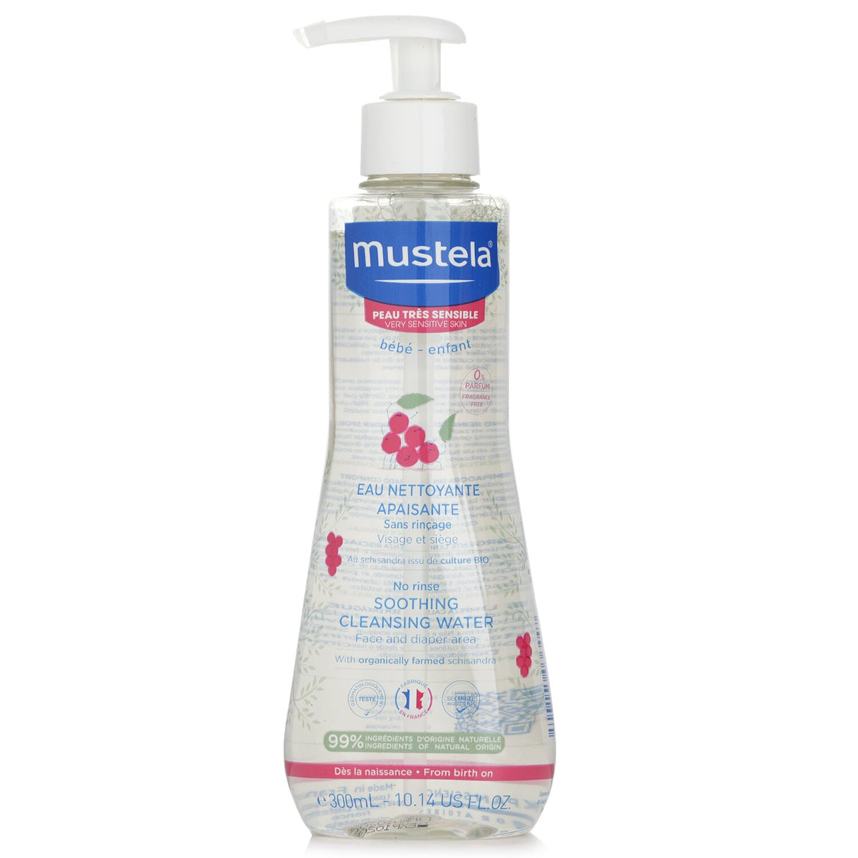 Mustela No Rinse Soothing Cleansing Water (Face & Diaper Area) - For Very Se