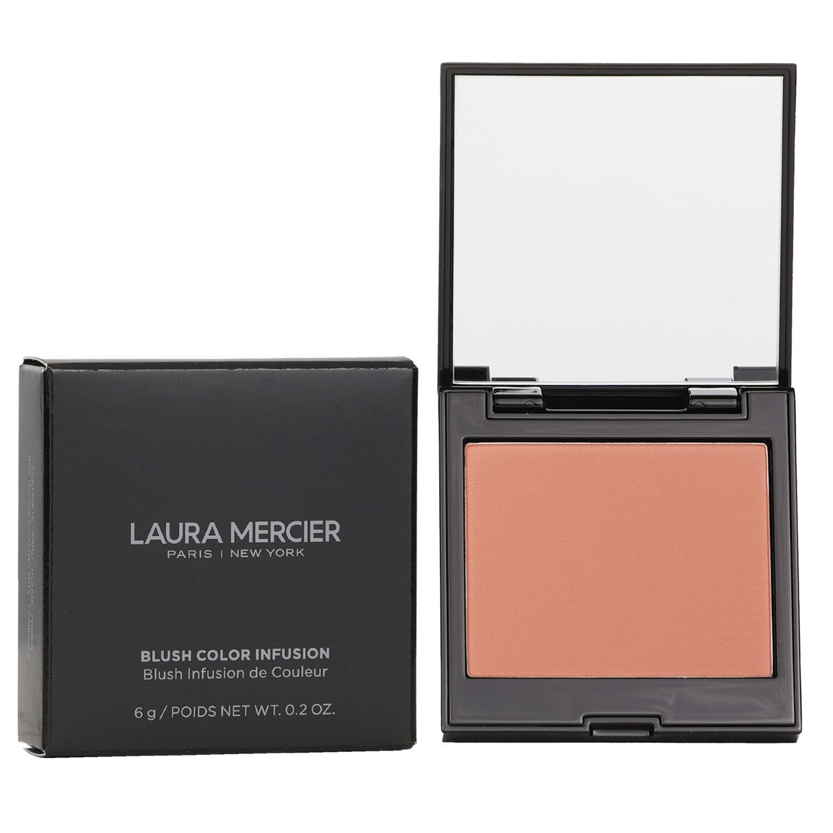 Laura Mercier Blush Colour Infusion in #Ginger, a matte pale nude blush for a natural, long-lasting flush.