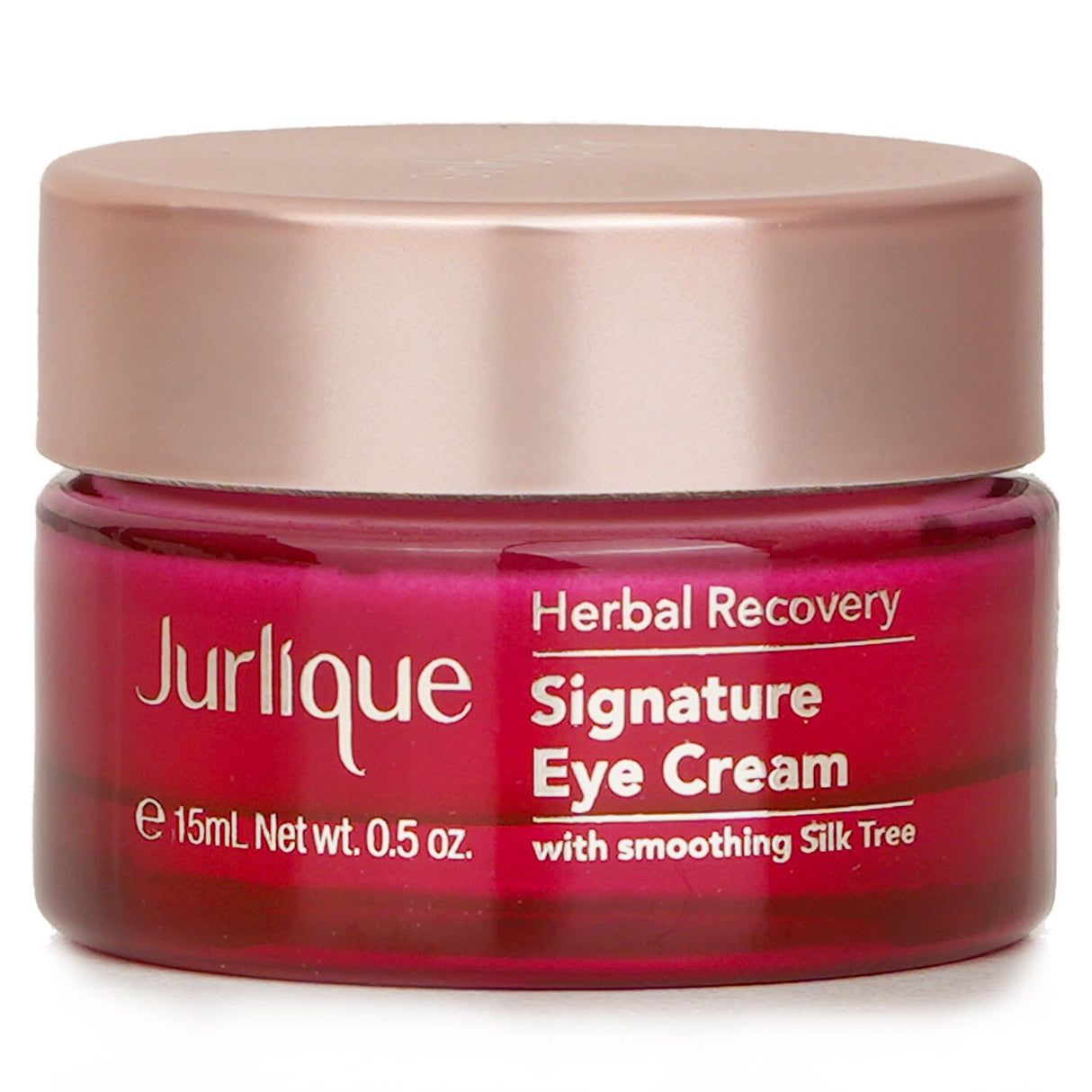 Jurlique Herbal Recovery Signature Eye Cream in a 15ml jar, designed to reduce fine lines and rejuvenate tired eyes.