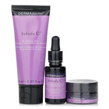 DERMAdoctor Kakadu C Brightening Kit with Daily Cleanser, Vitamin C Serum, and Eye Souffle for radiant skin.