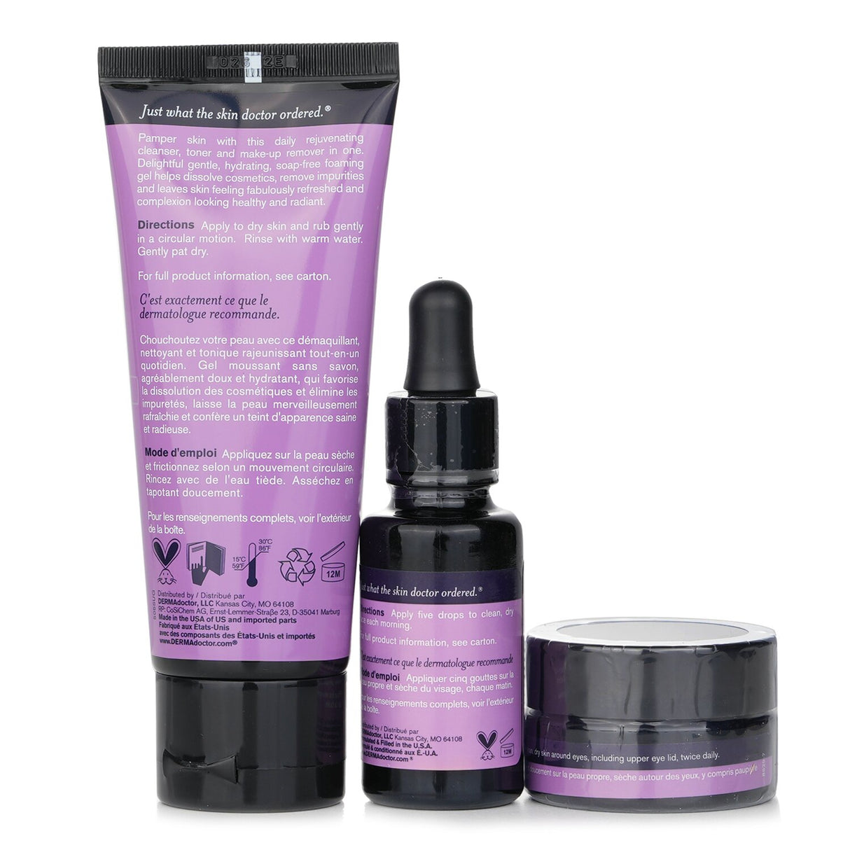 Kakadu C Vitamin C Brightening Kit featuring a Daily Cleanser, Serum, and Eye Souffle for radiant skin.