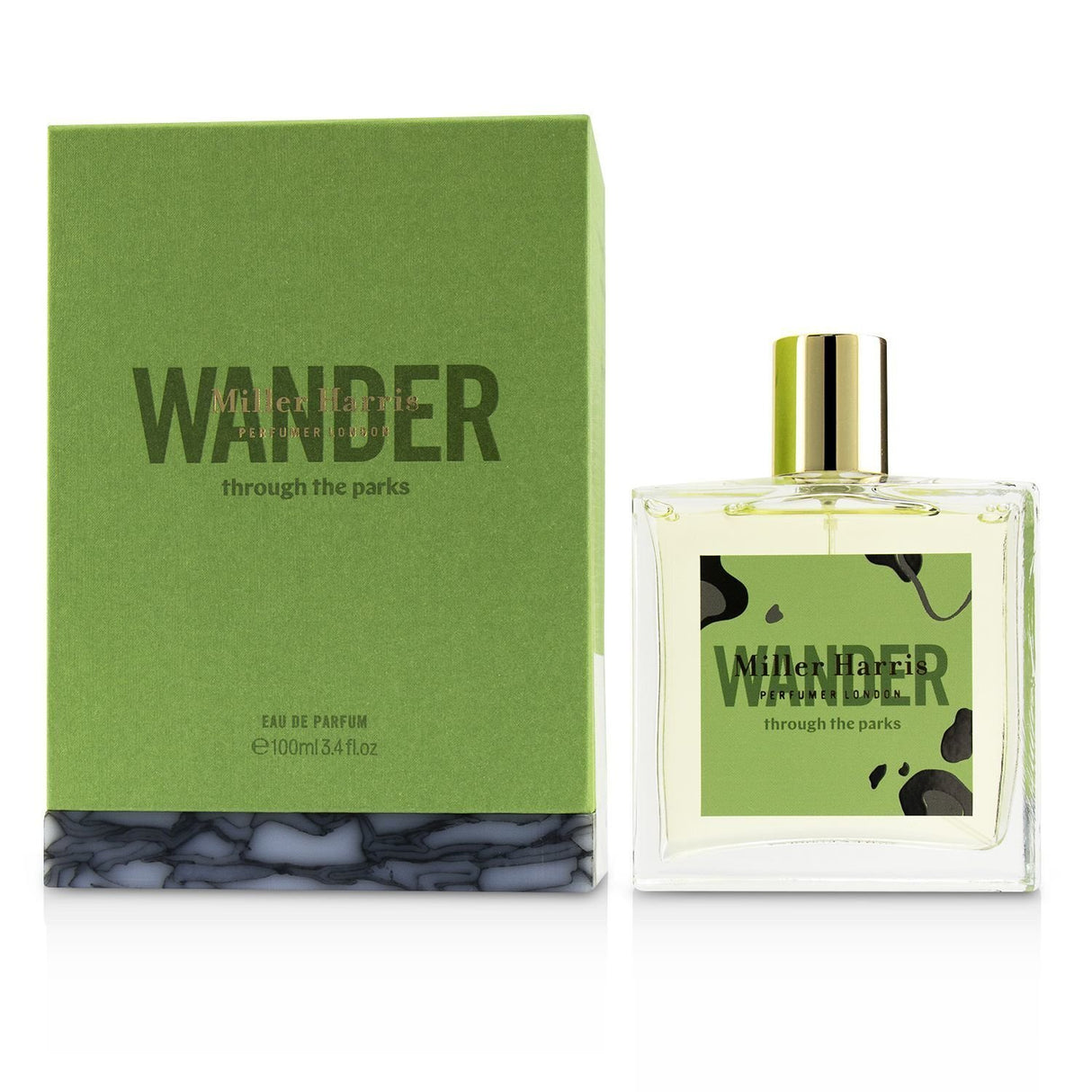 Miller Harris Wander Through The Parks Eau De Parfum in 100ml, a fresh floral fragrance for all, evoking nature's serene beauty.