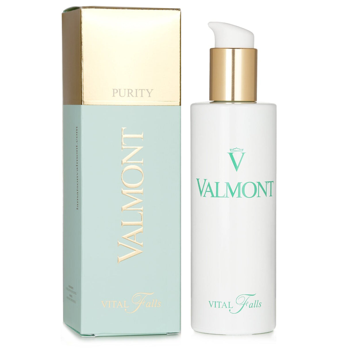 Luxurious Valmont Purity Vital Falls toner in 150ml, revitalizes skin, enhances cleansing, and soothes for all skin types.