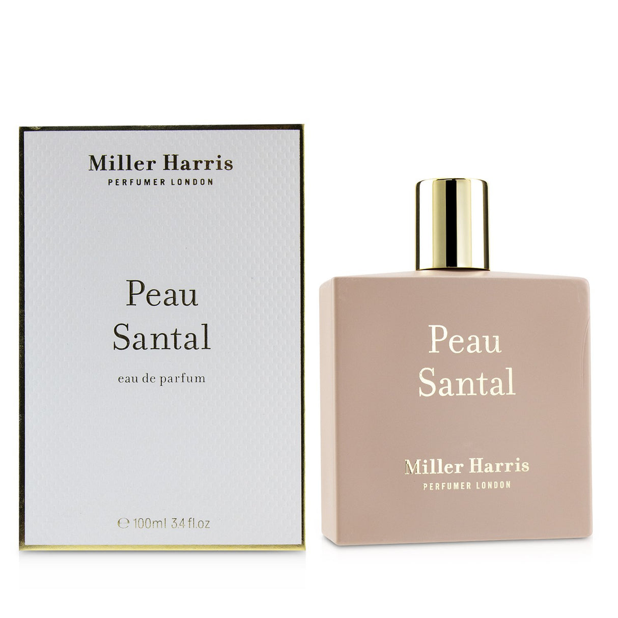 Miller Harris Peau Santal Eau De Parfum Spray in a 100ml bottle, featuring warm, sensual notes for the sophisticated woman.