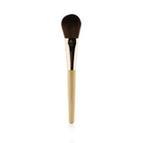 Rose Gold Chisel Powder Brush by Jane Iredale, crafted for flawless face powder application with pony and goat hair bristles.