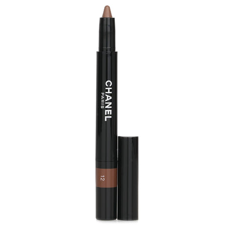 Chanel Stylo Ombre Et Contour #12: a versatile 3-in-1 pen for eyeshadow, liner, and kohl with a creamy, silky texture.