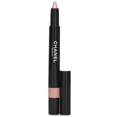 Chanel Stylo Ombre Et Contour #06 Nude Éclat, a versatile 3-in-1 pen for eyeshadow, liner, and kohl with a creamy texture.