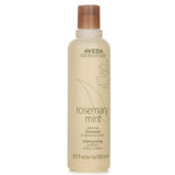 Aveda Rosemary Mint Purifying Shampoo in a 250ml bottle, featuring refreshing scents and 97% natural ingredients for radiant hair.