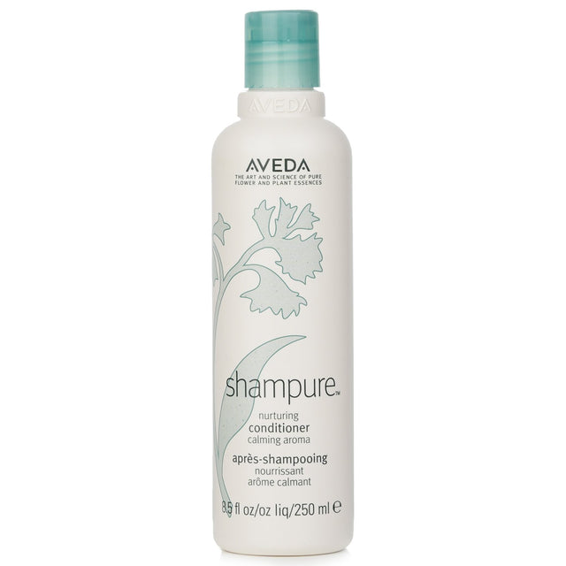 Aveda Shampure Nurturing Conditioner, 250ml: silicone-free formula with Abyssinian oil for detangling, shine, and hydration.