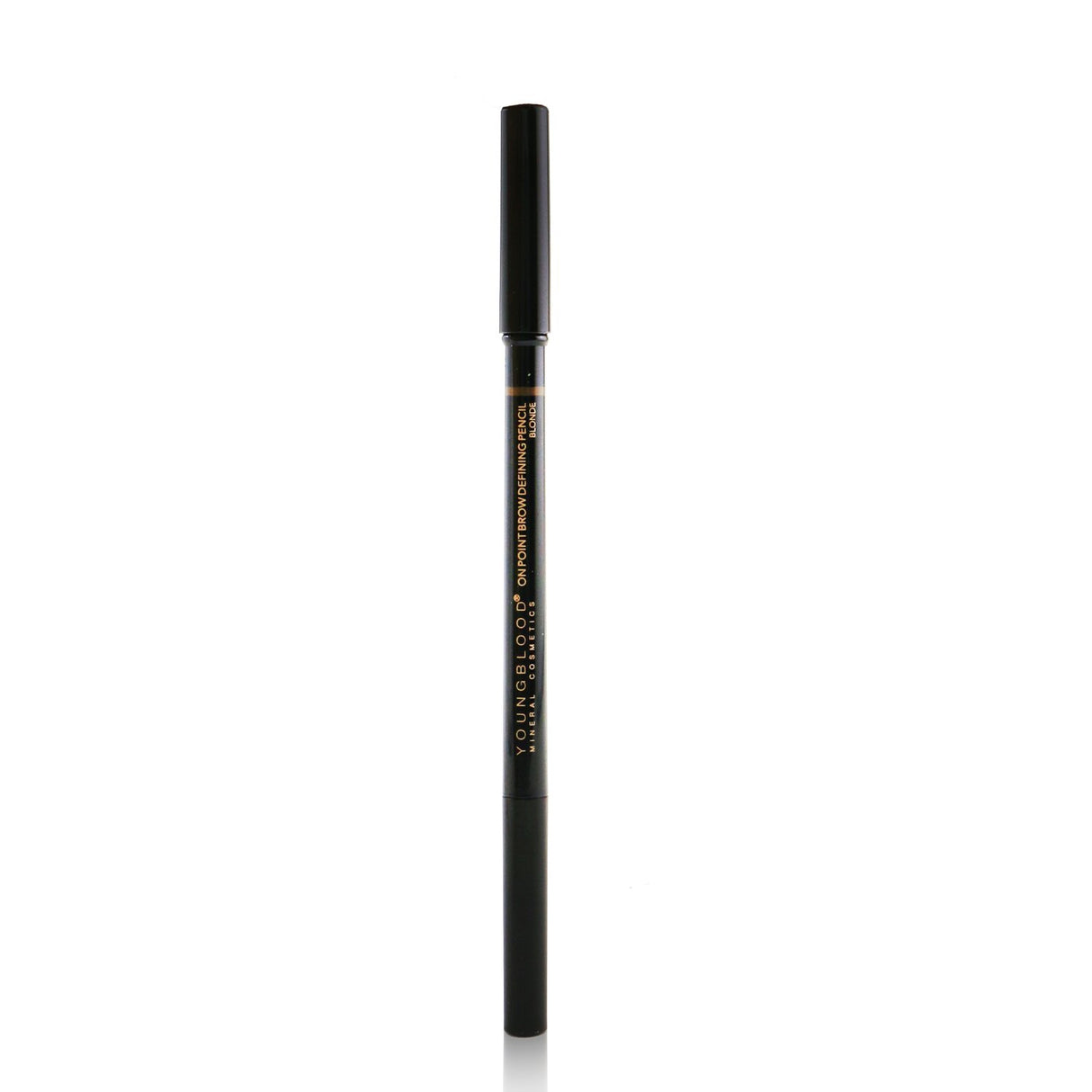 Youngblood On Point Brow Pencil in #Blonde, ultra-fine, waterproof, smudge-proof, and includes a blending spoolie brush.